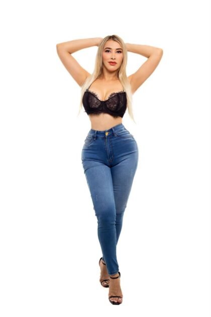 Jeans Karma Cargo Azul Medio